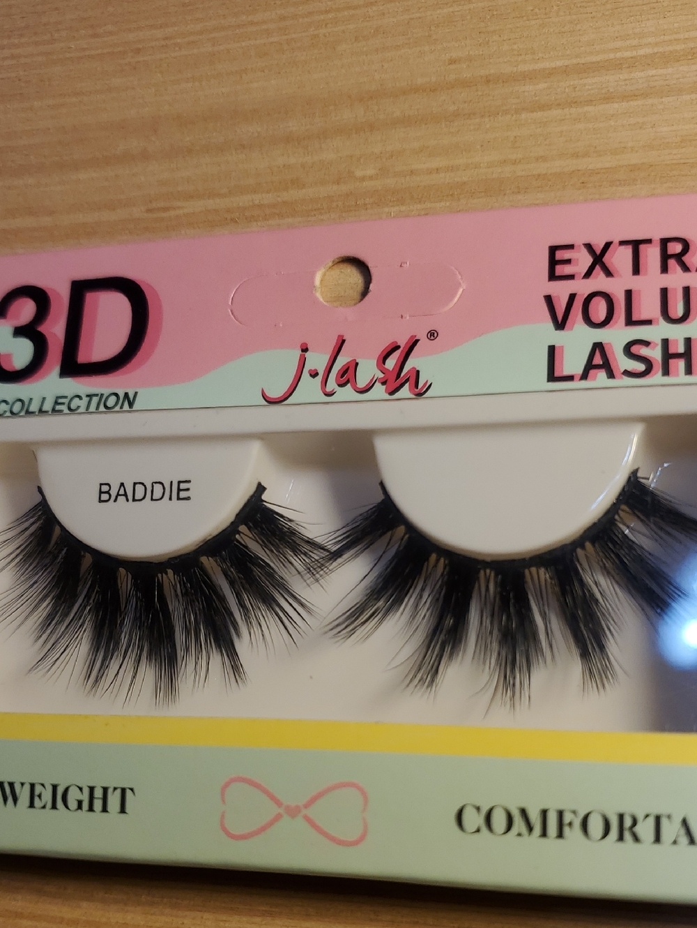 J.lash 3D "Baddie" False Lashes - Black
